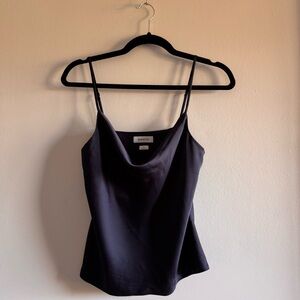 Babaton Navy Satin Tank Top